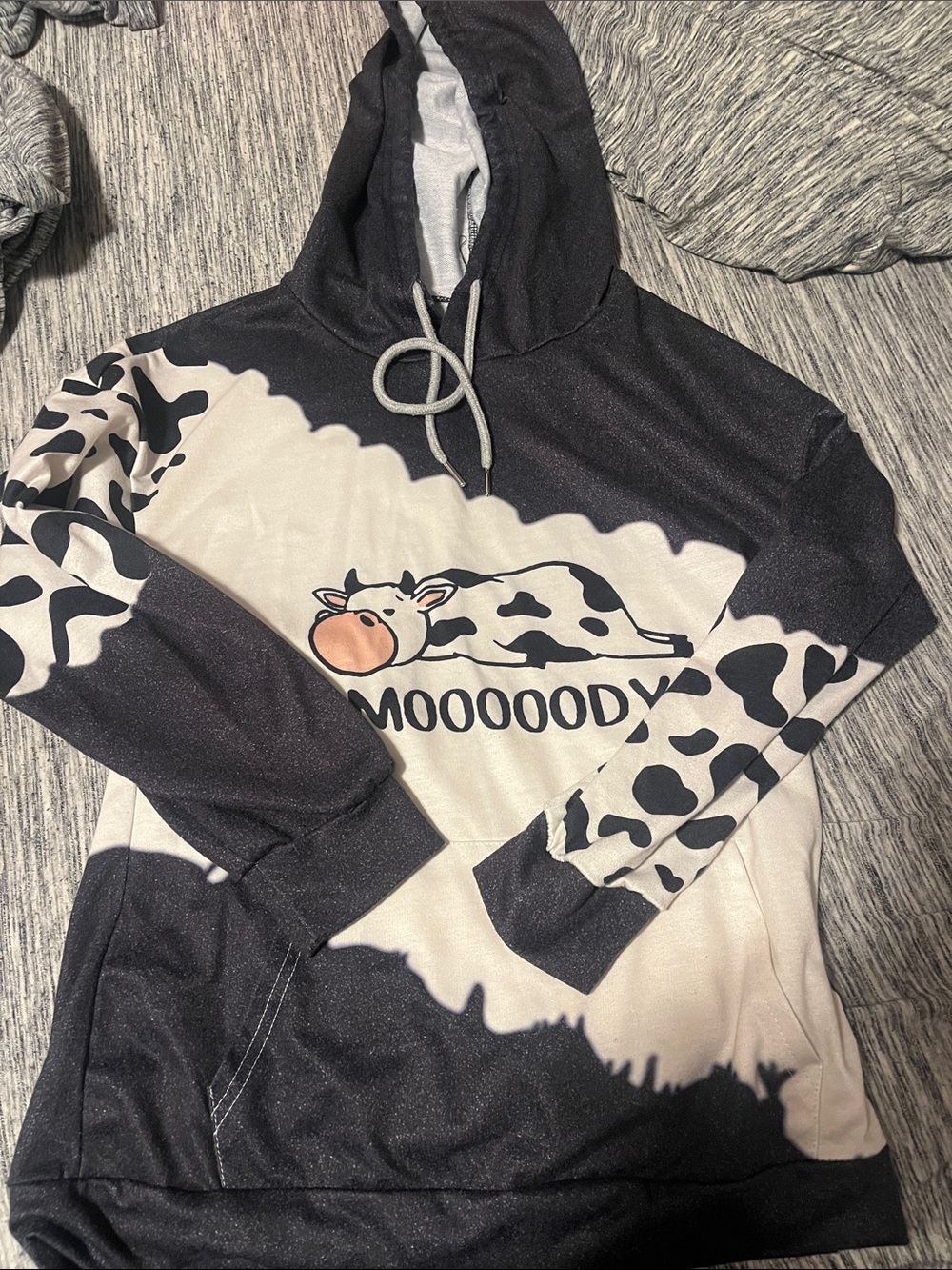 Adorable cow hoodie